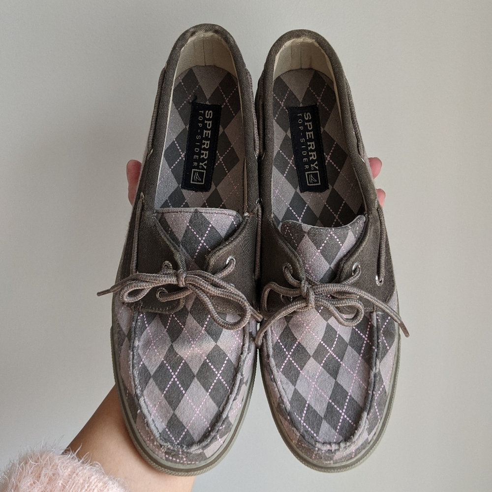 Sperry Argyle Top-Sider Canvas Loafer/Boat Shoes
